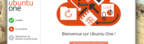 Ecran d'accueil d'Ubuntu One